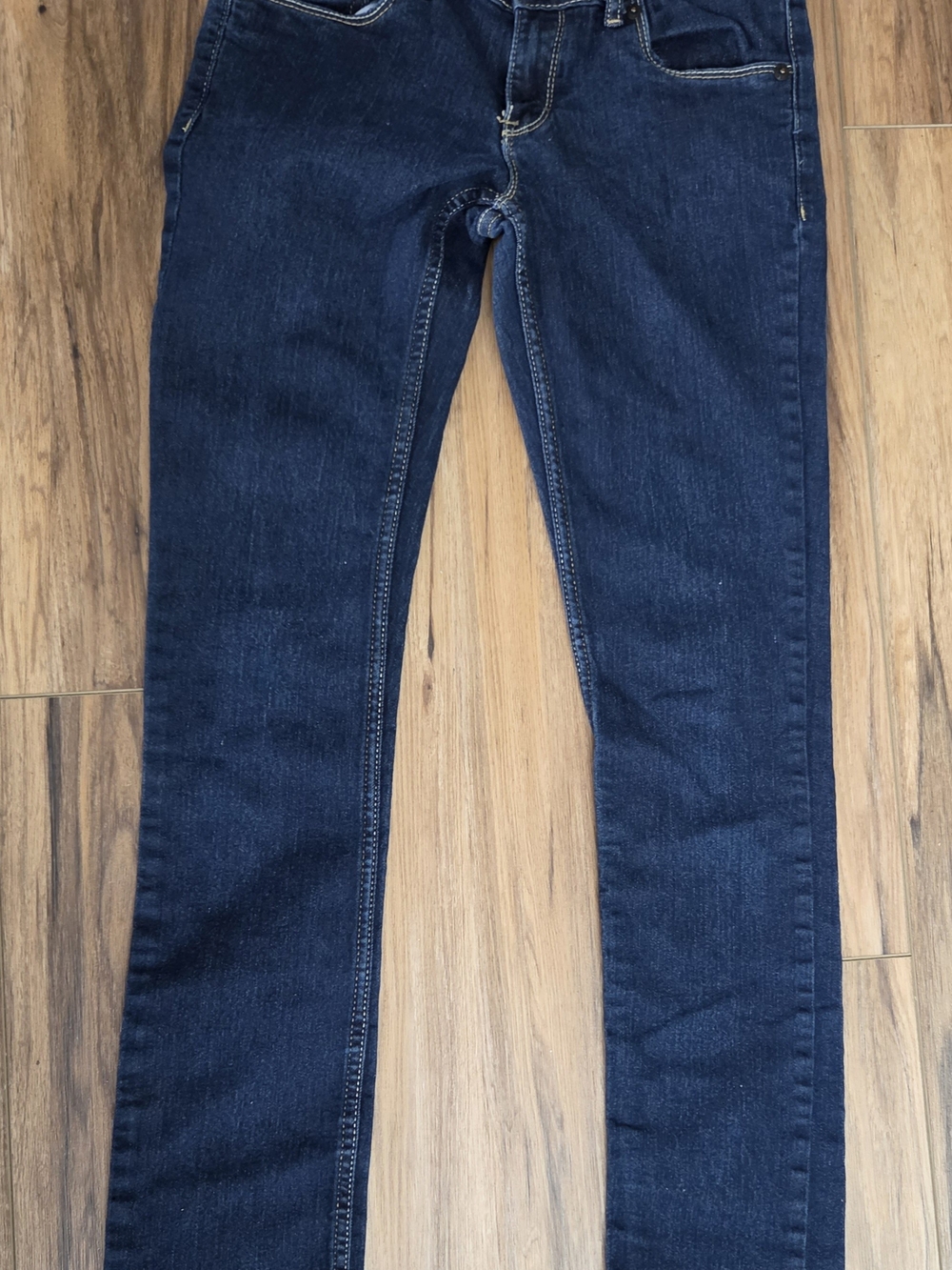 Girl's Dark Blue Slim Straight Jeans